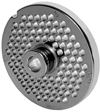 Wolfcut INOX Lochscheiben mit Nabe kompatibel mit Fleischwolf Hendi Kitchenline 22 und Profiline 22 (5,0 mm)