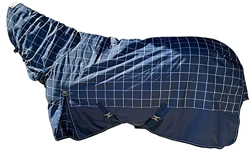 BNALU 1200D waterproof fabric Neck Fly Sheet horse fly sheet with neck fly sheets for horses Cotton Pony Clothing Horse Harness Horse Fly Sheet pony blanket(Size:155CM)