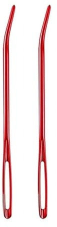 Limtula Set di aghi da cucito con occhiello grande, per ricamo, filo piegato, per rammendo, per lana, cucito, lavoro a maglia, uncinetto