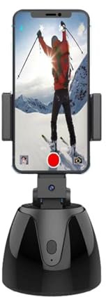 Smartphone Gimbal Stabilizer – Phone Stand Portable Gimbal, Vlogging Stabilizer con rotación de 360 grados | Phone Stand Portable Gimbal, Cell Phone Holder Stabilizer with Face/Object Tracking