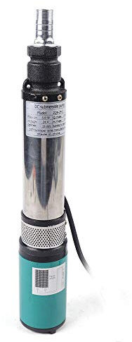 Futchoy Pompe à Eau Pour Puits Profond Solaire 320W 4 24V DC Pompe à Eau Submersible 5m³ / h pour Usage Industriel et Domestique