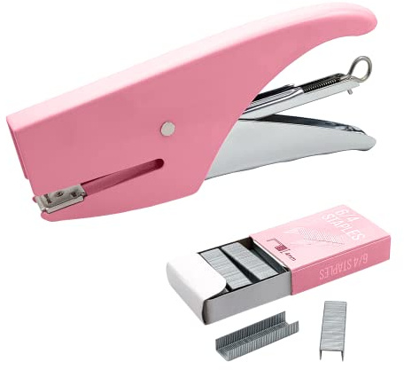 Levapunti, Perforatore e Pinzatrice con Colore a Scelta (ROSA, PINZATRICE)