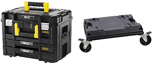 Stanley FatMax Pro-Stack Werkzeugkoffer Combo FMST1-71981 & FatMax Pro-Stack Roll-Cart FMST1-71972