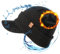 TOP-EX 50% Merinowolle Wintermütze Herren Damen Schirmmütze, wasserdichte Beanie Mütze mit Schirm, warm gefütterte Strickmütze für Running und Outdoor-Sportarten, Winddicht Schwarz M/L