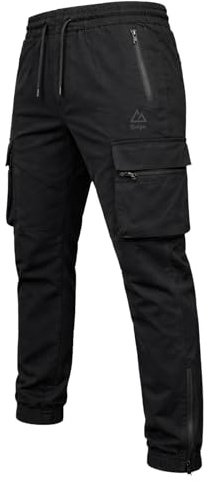 Mens 4 Way Stretch Waterproof Active Stretch Walking Cargo Joggers Trousers Tactical Outdoor Softshell S to 3XL
