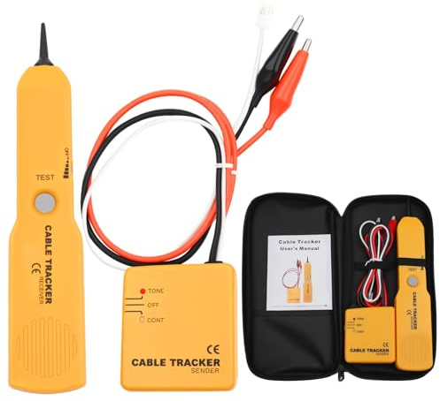Cable Tracker, Kabelbruch Suchgerät Mähroboter, Kabelfinder Durchgangsprüfer Leitungssucher RJ11 Drahtsucher und Tongenerator, Multifunctional Netzwerktester Kabeltester zum Suchen und Verfolgen