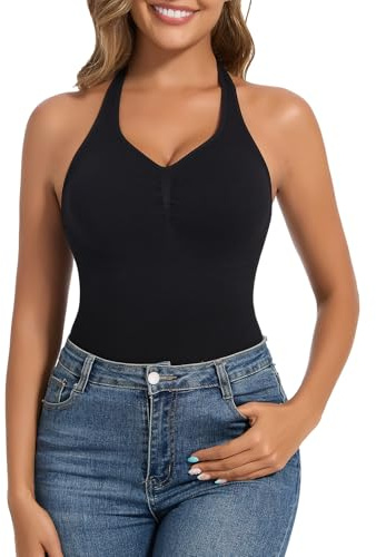 Joyshaper Gilet Donna Vita Cinched Flat Wapband Top Shapewear Gilets Senza Maniche Shapewears Tops Dimagrante