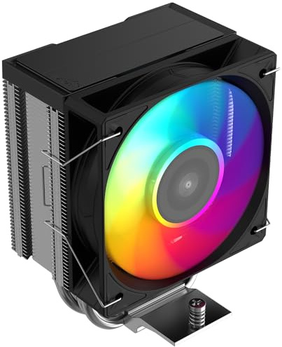 SAMA X30L Disipador de CPU ARGB – Torre simple compacta con ventilador ARGB silencioso de 100 mm | 3 heatpipes Direct-Touch, TDP 180 W | Compatible con Intel LGA 1851/1700 y AMD AM5/AM4