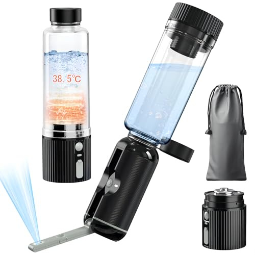 JUTIMER Portable Bidet for Travel, AI Smart Temperature Control Heated Bidets, 7500mAh Rechargeable Bidet Sprayer, Handheld Peri Bottle for Personal Hygiene,Menstrual Care,Outdoor Camping,Toilet Use