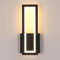 Osairous Wandleuchte LED Innen Modern, 16W 2000LM Wandlampe Innen Acryl LED, Schwarz Flur Wandbeleuchtung Warmweiß 3000K für Schlafzimmer Korridor Wohnzimmer Treppe, 32CM