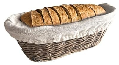Zeller Present - Cesta para pan de mimbre