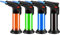 Navpeak Set di accendini con torcia a butano, antivento, ricaricabile, fiamma regolabile, rotazione a 360°, blocco di sicurezza, multiuso per cucina, campeggio, barbecue, confezione da 4 (butano non