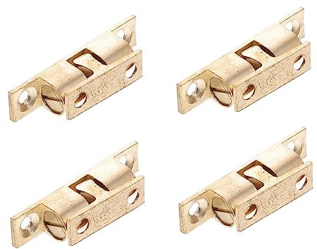 Yardenfun 4pièces Loquets à Billes Laiton Pour Portes De Placard Gâche De Tension Pour Meubles Avec Vis Incluses