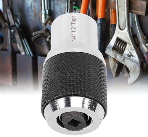 Verstellbarer Gewindebohrer-Einsatz, Vielseitiger Gewindebohrer-Einsatz, Multifunktionswerkzeug mit 3/8 Vierkantantrieb für M8 Bis M12 Gewindebohrer, Reibahlen,