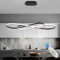 Zeistry Lampara Colgante Cocina LED Moderna L100cm Lampara Techo Colgante Negro Regulable con Control Remoto Lampara Comedor lineal, Iluminación Colgante regulable altura para Comedor Cocina Oficina
