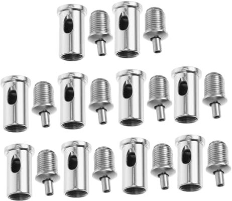 Ciieeo 10 Piezas Armario de cuerda de alambre clip de cable para valla sujetador de clip de cable abrazaderas de cable de alambre sujetador para cable de tensión acero carbono Plata