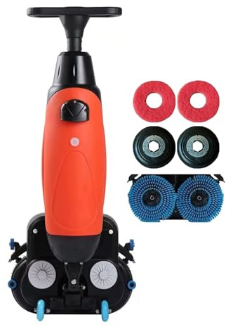 Macchina lucidatrice per pavimenti per uso domestico, detergente per pavimenti senza fili a doppia spazzola, alimentato a batteria, per piastrelle, garage, cucina