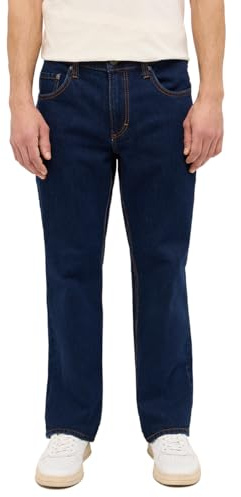 MUSTANG Mäns jeans Big Sur Regular fit jeansbyxor byxor denim stretch bomull svart blå denim svart denim blå w30-w40