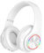 MUARRON Wireless bluetooth headphones-Colorful lights/Foldable/Large battery capacity/Built-in microphone-Bluetooth 5.0/10 m range/Stereo surround/Comfortable affixed ears