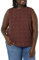 Amazon Essentials Damen Ärmelloses Tanktop für Lagen-Look mit Rundhalsausschnitt und normaler Passform, Dunkles Toffee Braun Floral, M