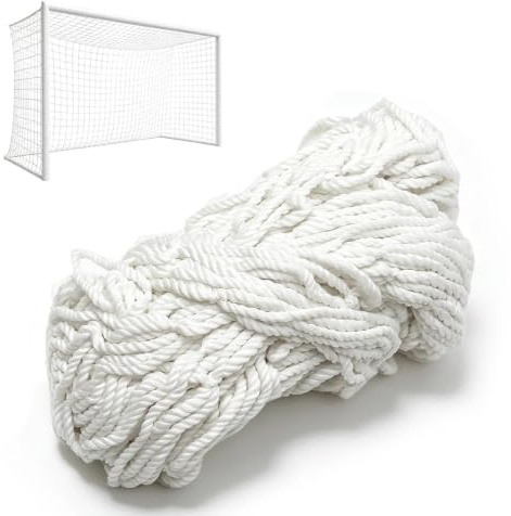 Tissting Soccer Football Goal Net,Soccer Replacement Goal Net Polypropylene Fiber Material Foldable,Football Goal Post Netting For 6 x 4 Ft,8 x 6 Ft,12 x 6 Ft and 24 x 8 Ft Soccer Goals
