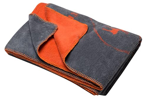 David Fussenegger Kurzflor- Wohndecke Savona 'Alpenglühen' 150 x 200 cm Grau