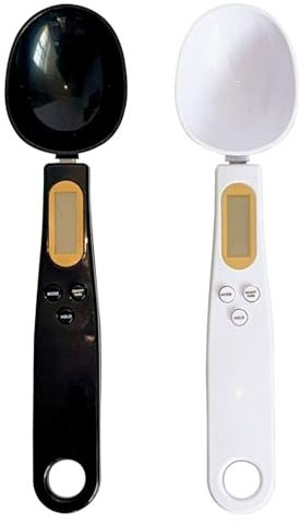Lot De 2 Cuillères À Mesurer Électroniques, Cuillères À Main De Pesée Numérique, Mini Balances De Cuisine, Balances À Cuillères À Mesurer De Cuisson, Accessoires De Cuisine