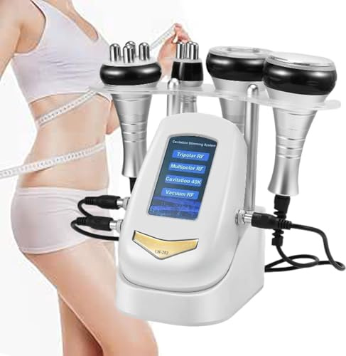 40k Cavitation Machine, 4 in 1 Body Shaper Beauty Machine, Radio Frequency Skin Tightening Device for Face Bodys, Cellulite Remover, Body Sculpting, Fat Burning Removal (4-in-1)