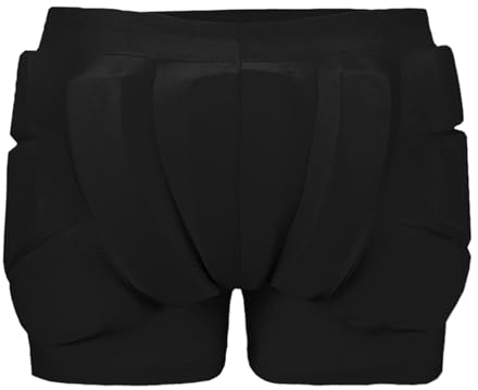 Wakects Protectores para Niños para Patinar, Material Transpirable, Pantalones Cortos Acolchados Resistentes a Impactos para Patinaje sobre Hielo y con Ruedas, Protege Glúteos y Coxis (M)