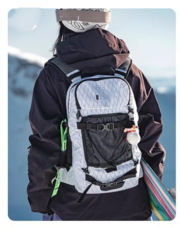 snowboardväska med Skidåkning Ryggsäck Herr Dam Lätt Dagsryggsäck För Snowboardåkning Offpistskidåkning Vandring & Bergsbestigning Skidväska(Color4)