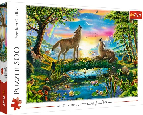 Trefl TR37349 Wolf Nature 500 Pieces, Premium Quality, for Adults and Children from 10 Years, Colourful Puzzle