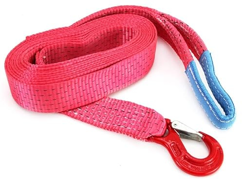 PAS-KAM 02014 Abschleppseil 7.5 tonnen 5 Meter mit Haken Abschleppgurt LKW Wohnmobile