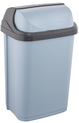 keeeper Poubelle avec couvercle pivotant, 10 l, 25,5 x 19 x 39 cm, Rasmus, Vert (Nordic Green)