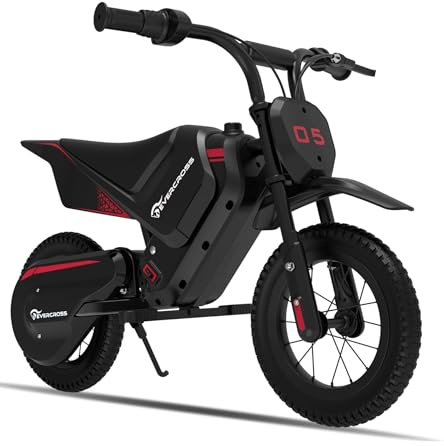 EVERCROSS EV05M Electric Motorcycle for Kids, 150W Kids Ride On Motor-cycle, 8/16 km/h Speed Modes & 15 km Long-Range Electric Motorcycle, 12'' Moto Cross for Children Aged 3-12 Years