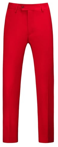 Pantalon de costume pour homme, pantalon habillé uni, coupe droite, pantalon de costume décontracté, pantalon d'affaires confortable, léger, avec bouton et braguette zippée, taille extensible à