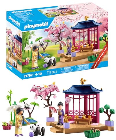 PLAYMOBIL | My Life | Jardín asiático con Panda | Juguetes para niños a Partir de 4 años | 71762