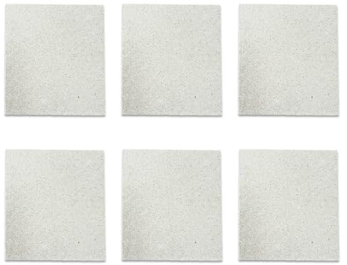 6 piastre di mica per microonde, disco di mica, accessori per microonde, 13 x 13 cm, foglio di mica, copertura per conduttori d'onda, disco di mica per forno a microonde, per accessori di riparazione