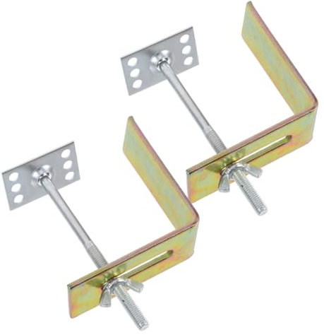 CLISPEED Support De Fixation De Lavabo 2 Pièces Support D'Évier Sous Plan Supports D'Évier De Salle De Bain Sous Plan Kit De Support D'Évier Sous Plan Supports D'Évier