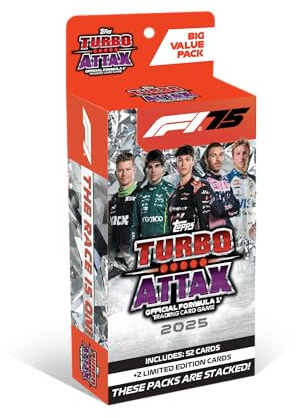 Topps Turbo Attax Formula 1® 2025 Trading and Collectible Card Game (Big Value Pack)