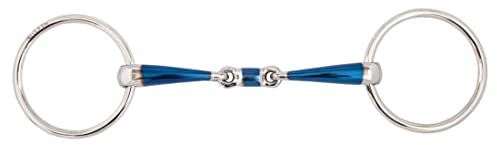 BR Double Jointed Loose Ring Snaffle Sweet Iron 14 mm - Size 13.5