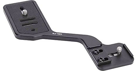 Entatial Staffa per Torcia in Lega di Alluminio Staffa per treppiede Torcia per Fotocamera con Doppia Vite da 1/4 di Pollice per Supporto DSLR Nero