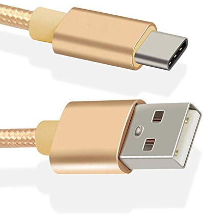 NWNK13 USB C Cable Type C Fast Charging Cable for Samsung S21 S21+ S21 ultra S20 Fe 4G S20 Fe 5G S20 S20+ S20 ultra Android Phone Charger Lead Wire Sync Cord for A32 A12 A41 A72 (Gold, 3m)