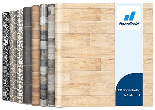 Floordirekt | Rouleaux, Dalles et Lames Terrasses PVC | 200 x 500 cm | Épaisseur de 2,7 mm | Idéal pour Les passages intensifs | Eiche Antik | Wagner 1