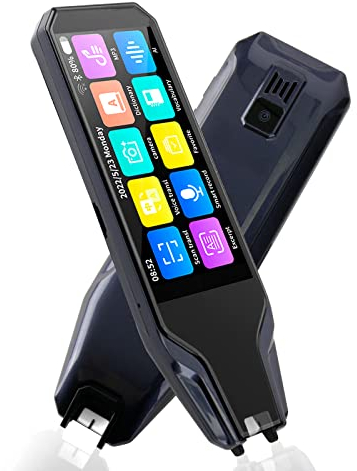 Übersetzungs Stift Scannen, 134 Sprachen Übersetzergerät, Lesestift für Legasthenie, Unterstützt Sprache und Scannen in Text, Digitaler OCR Lesestift, Mehrsprachiges Sprachübersetzergerät für Lernen