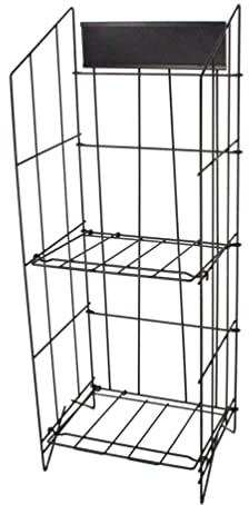 FixtureDisplays® 15 X 13.2 X 32.7 Inside Dims Display Stand, Bulk Newspaper Magazine Metal Wire Rack Catalog Stand 11562NEW