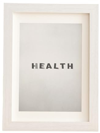 marysgift Bilderrahmen Weiss Portraitrahmen aus Plexiglas für Fotos, Urkunde, Dekoration, Stellen oder Hinhängen, 15x20cm (XK00402,8)