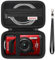 Supmay Hard Carrying Case for OM System Tough TG-7 Black Digital Camera/Olympus Tough TG-6 Waterproof Camera, Travel Case with Zipper Mesh Pocket for USB Cable, SD Card, Battery, Black