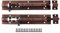 Loquet de porte de poulailler, serrure supplémentaire pour porte de l'intérieur, 2 boulons antivol, loquet coulissant 6 pouces, loquet de verrouillage de renforcement de porte
