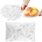 Shrinkable Food Covers, Reusable Plastic Stretch Lids Bowl Fresh Keeping Bags, Elastic Storage Cling Film for Fruit Vegetable Meat (White-400)