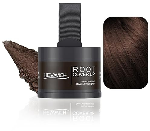 Ansatzpuder - Haarpuder Soforteffekt Haar Concealer zur Haarverdichtung,Wasserfestes Haaransatz Puder zum Auffüllen von Dünner Werdendem Haar für Frauen und Männer, Dunkelbraun (Dark Brown, 4g)